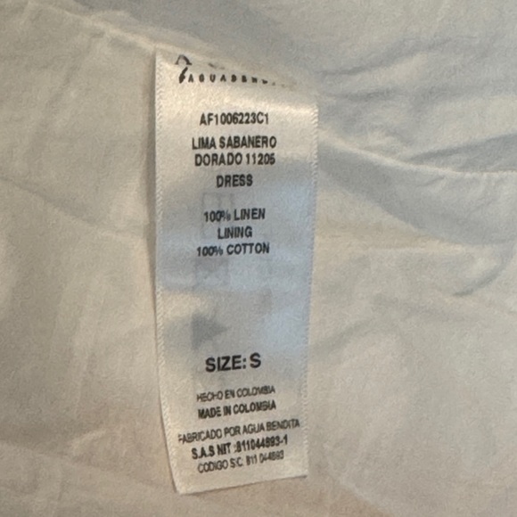 Agua by Agua Bendita Lima Floral Linen Maxi Dress Size S NWT – Lux Resort - Picture 13 of 14